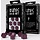 7 Piece Runic RPG Dice Set - Shimmering Black with Magenta