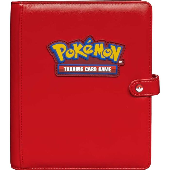 Ultra Pro 4-Pocket Premium Snap Binder - Pokemon - Red