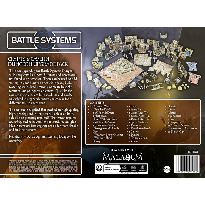 Battle Systems Battle Systems Fantasy: Crypts & Caverns Dungeon Upgrade Pack