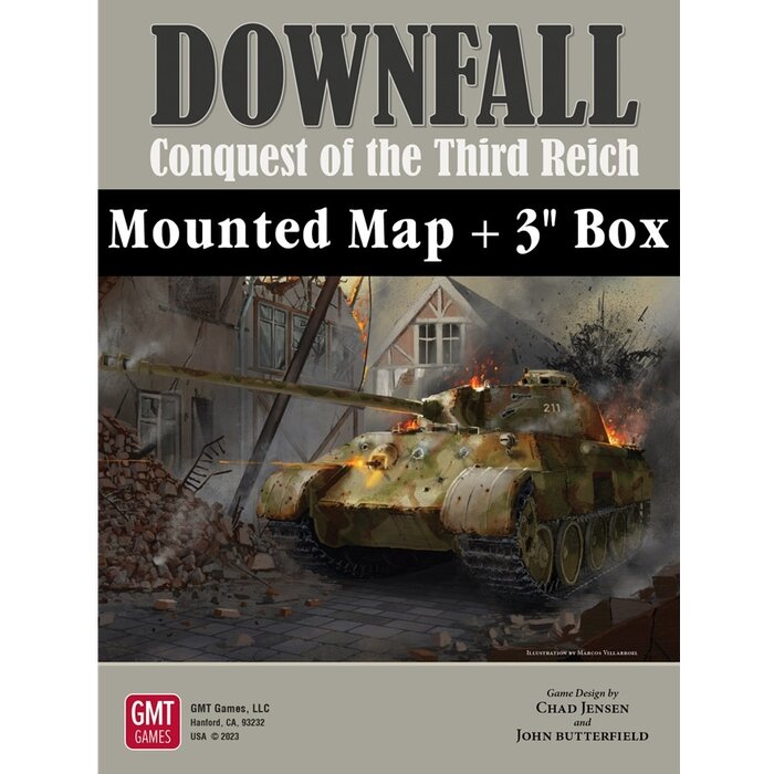 GMT Games Downfall: Conquest of the Third Reich (1942-1945) Mounted Map & 3" Box