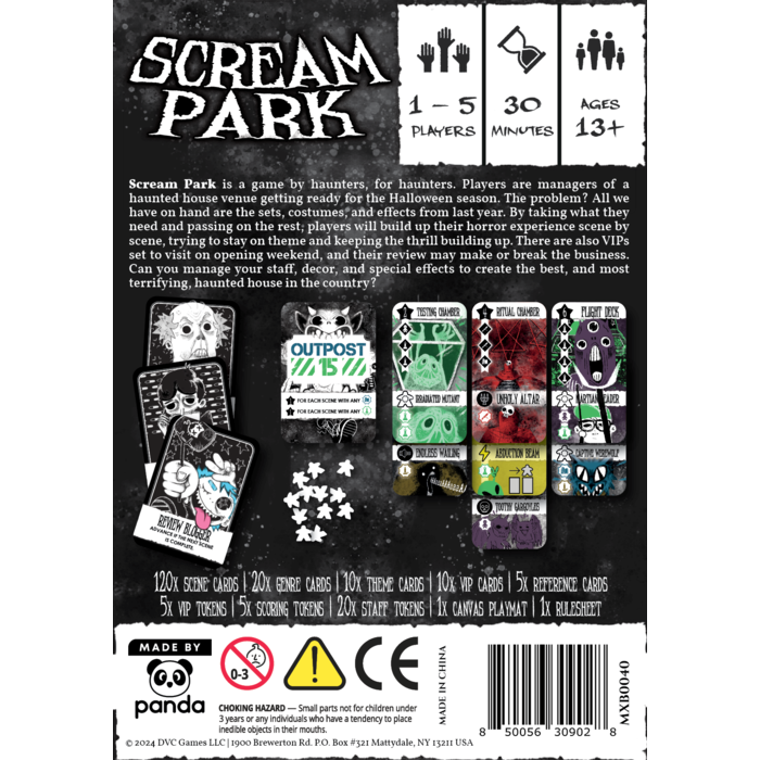 Misc Board Games Scream Park