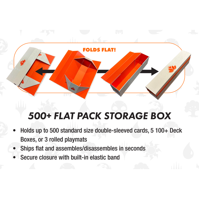 Ultra Pro Deck Box - Flat Pack Storage Box ( 500+) MTG -