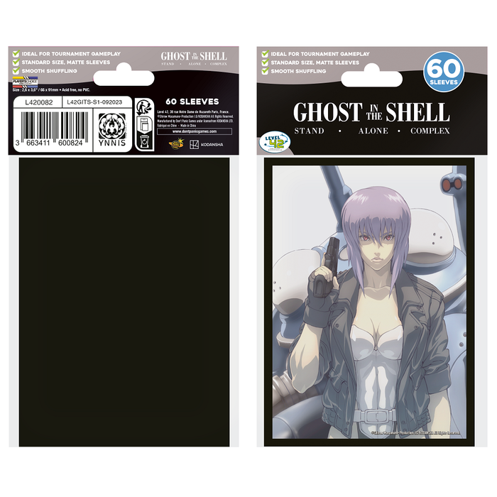 Japanime Games Sleeves - 66x92mm Japanime - 60/pk - Ghost in the Shell -