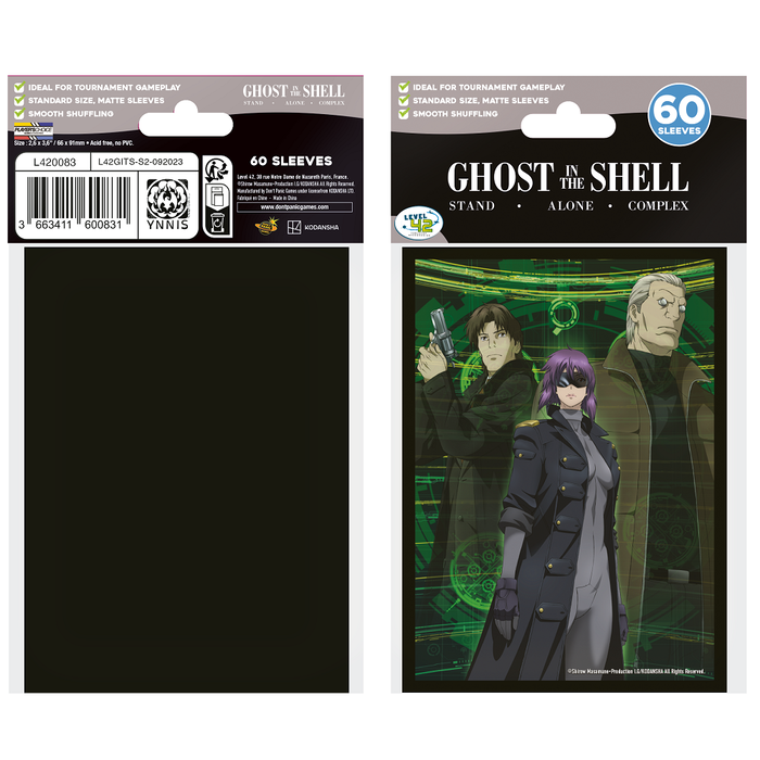 Japanime Games Sleeves - 66x92mm Japanime - 60/pk - Ghost in the Shell -
