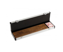 CHH 3 Track Walnut Cribbage Board In Aluminum Case