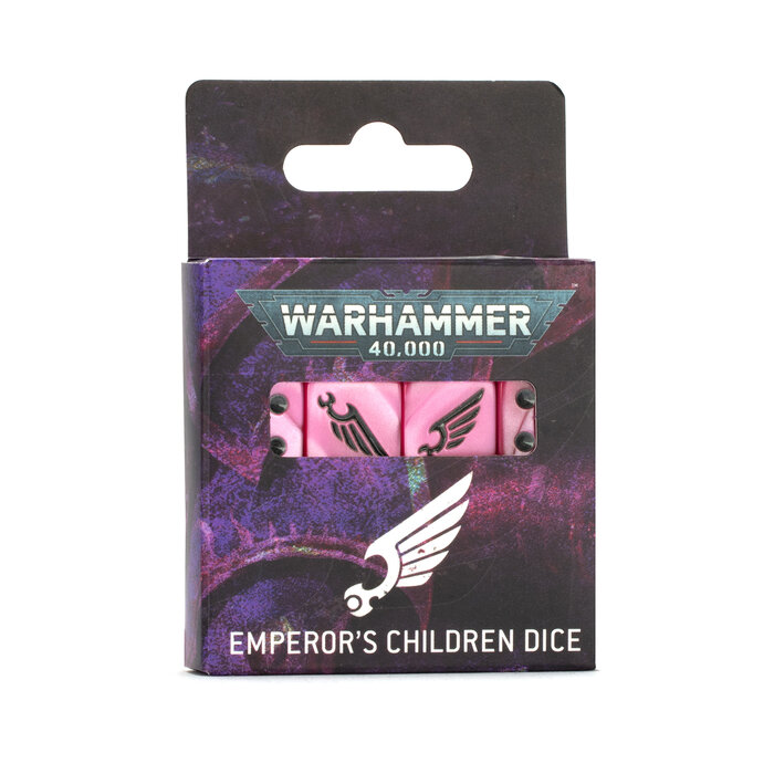 Games Workshop Warhammer 40K: Chaos Space Marines (Emperor's Children) - Dice Set