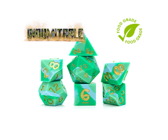 Gate Keeper Games 7-Piece Anti-Stress RPG Dice Set: Indominable