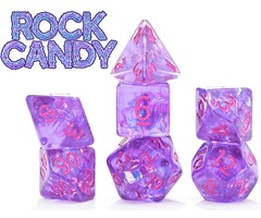 Gate Keeper Games 7-Piece RPG Dice Set: Inclusion - Rock Candy