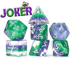 Gate Keeper Games 7-Piece RPG Dice Set: Eclipse Joker