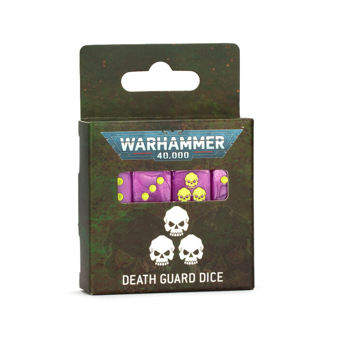 Games Workshop Warhammer 40K: Chaos Space Marines (Death Guard) - Dice Set