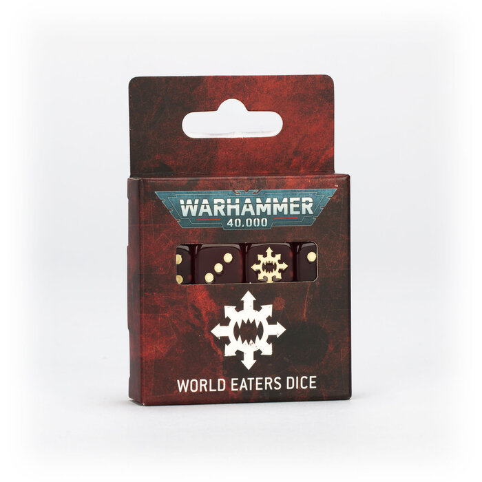 Games Workshop Warhammer 40K: Chaos Space Marines (World Eaters) - Dice Set
