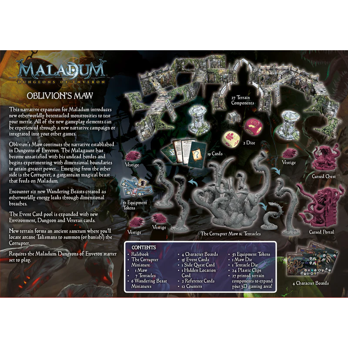 Battle Systems Maladum: Dungeons of Enveron: Oblivion’s Maw Expansion