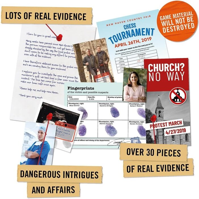 Misc Board Games Hidden Games Crime Scene - The New Haven Case