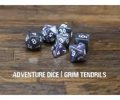 Adventure Dice 7-Piece RPG Dice Set: Grim Tendrils