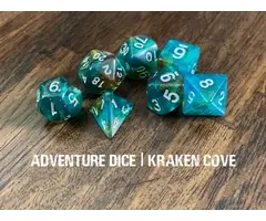 Adventure Dice 7-Piece RPG Dice Set: Kraken Cove