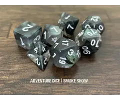 Adventure Dice 7-Piece RPG Dice Set: Smoke Show