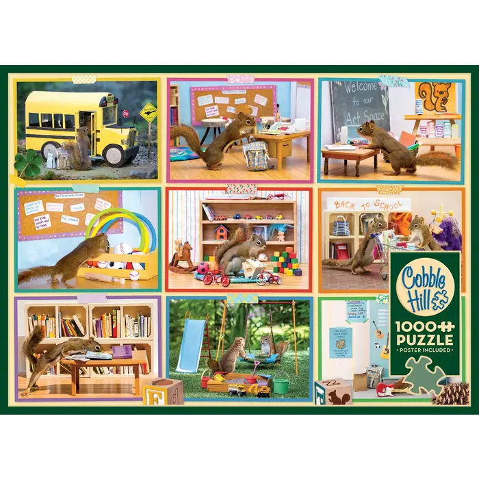 Cobble Hill Puzzles 1000 pcs - Squirrels at School