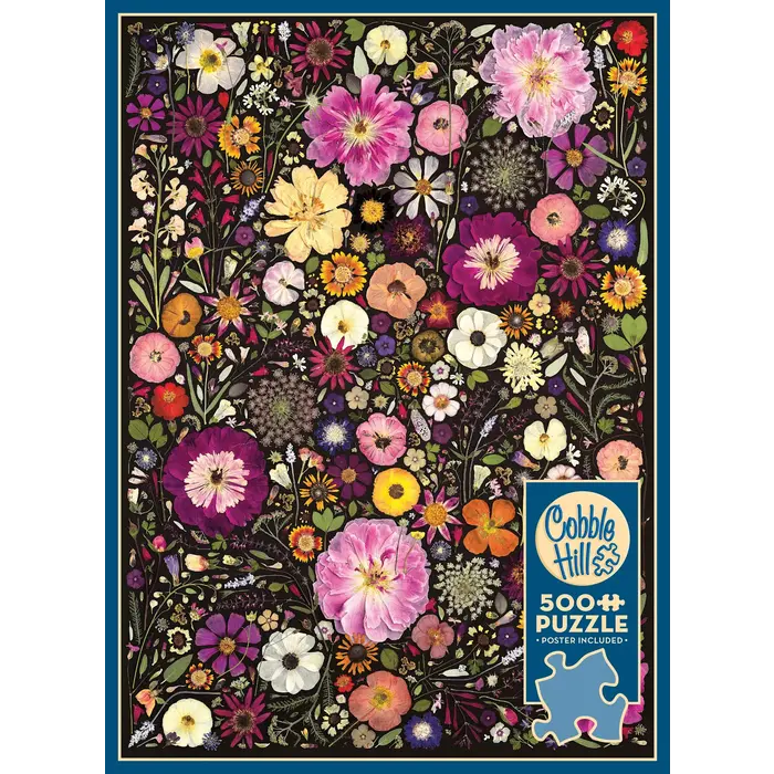 Cobble Hill Puzzles 500 pcs - Flower Press: Little Hollow & Red Daisy