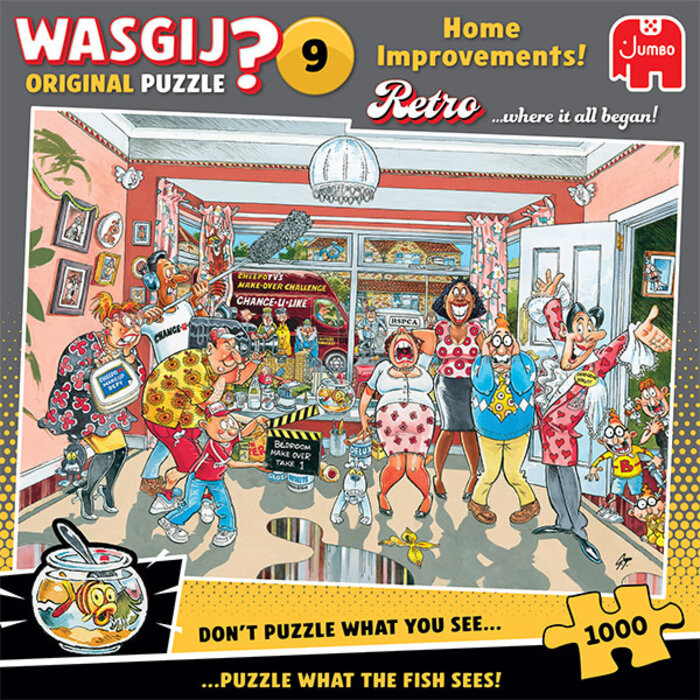 Jumbo Puzzles 1000 pcs - WASGIJ Retro Original: #9, Home Improvements!