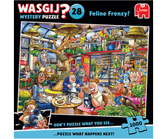 Jumbo Puzzles 1000 pcs - WASGIJ Mystery: #28, Feline Frenzy!