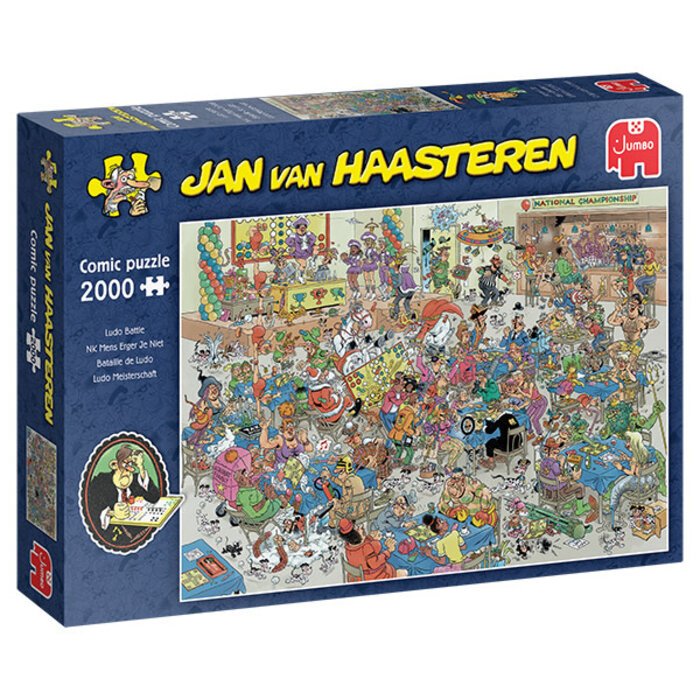 Jumbo Puzzles 2000 pcs - Jan van Haasteren: Ludo Battle