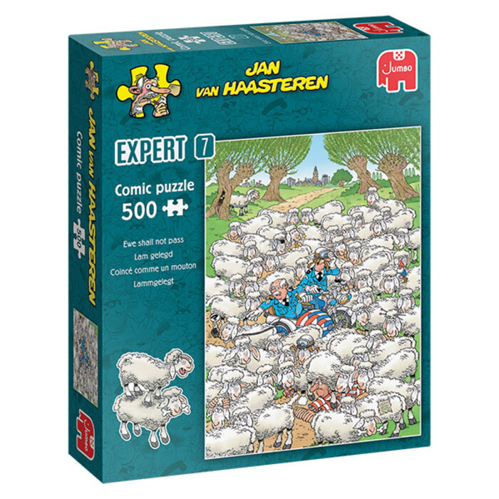 Jumbo Puzzles 500 pcs - Jan van Haasteren: Ewe Shall Not Pass