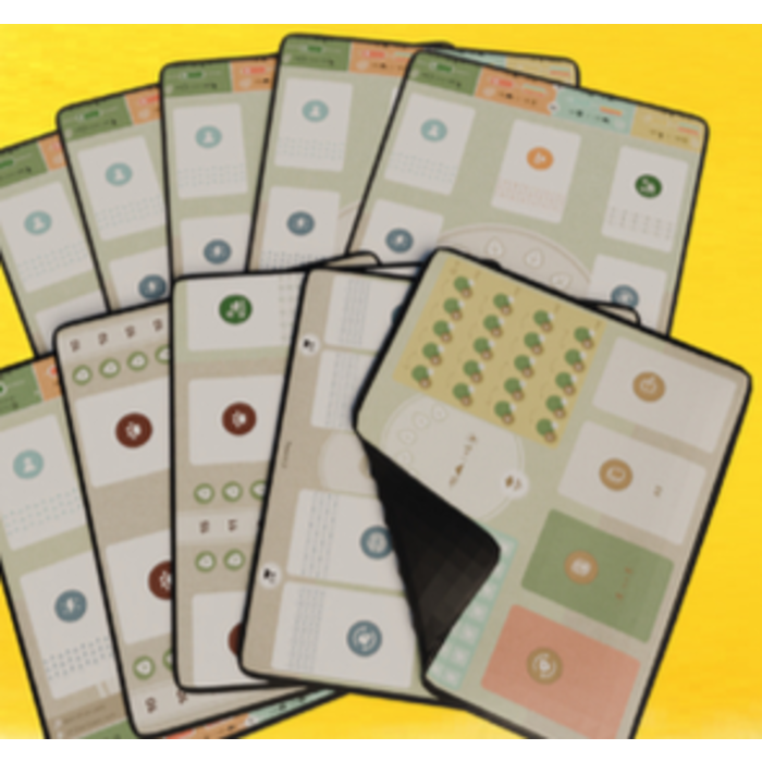 Inside Up Games Playmat - Earth: Set of 10 Player and Board Mats