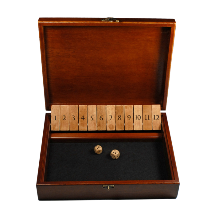 Wood Expressions Shut the Box w/Lid (12 Number)