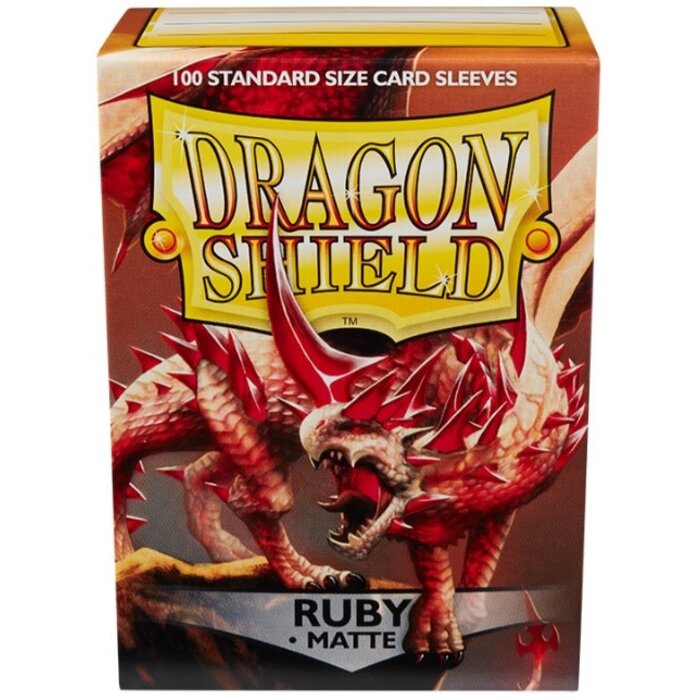 Arcane Tinmen Sleeves - 63x88mm - Dragon Shield - 100/pk - Matte - Ruby