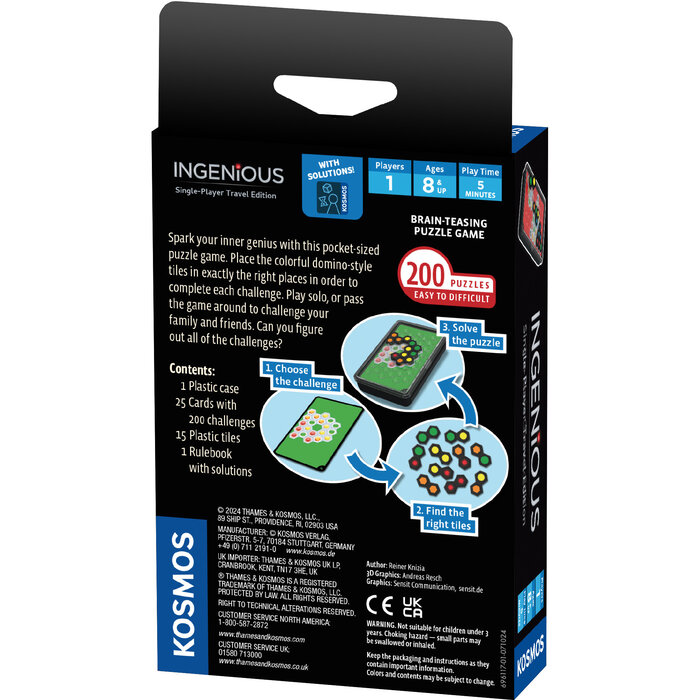 Thames and Kosmos Ingenious: Single Player Travel Edition