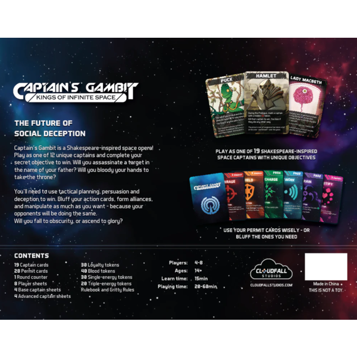 Misc Board Games Captain's Gambit: Kings of Infinite Space