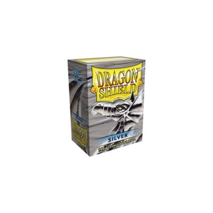 Arcane Tinmen Sleeves - 63x88mm - Dragon Shield - 100/pk - Gloss - Silver