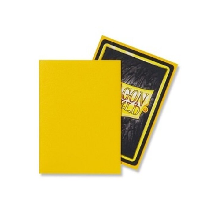 Arcane Tinmen Sleeves - 63x88mm - Dragon Shield - 100/pk - Matte - Yellow