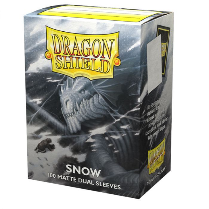 Arcane Tinmen Sleeves - 63x88mm - Dragon Shield - 100/pk - Dual Matte - Snow