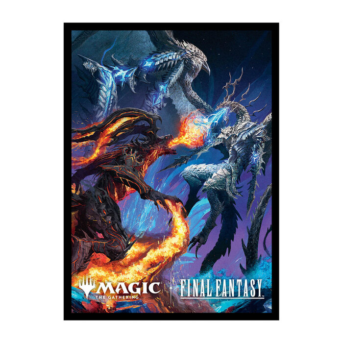 Ultra Pro Sleeves - 66x91mm - Ultra Pro - 100/pk - Matte - Bahamut and Ifrit
