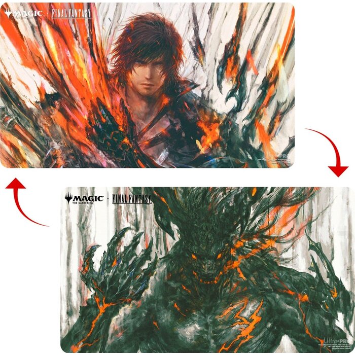 Ultra Pro Playmat - MTG Final Fantasy - Double-Sided - Clive, Ifrit’s Dominant / Ifrit, Warden of Inferno