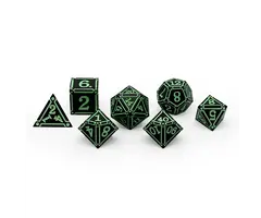 Norse Foundry 7-Piece RPG Metal Dice Set: Ironworks - Witches Heart