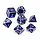 7-Piece RPG Metal Dice Set: Norse Themed - Witches Fire
