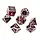 7-Piece RPG Metal Dice Set: Norse Themed - Vampire Blood