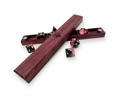 Norse Foundry Dice Box - Purple Heart Chest of Holding - Wolf Logo