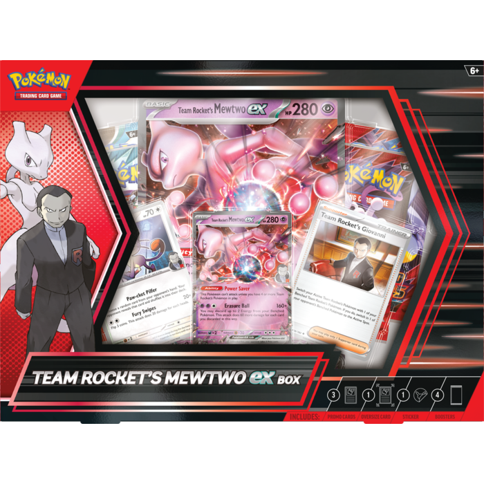 The Pokemon Company International Pokemon TCG -Team Rocket's Mewtwo ex Box *LIMIT 1 PER HOUSEHOLD*