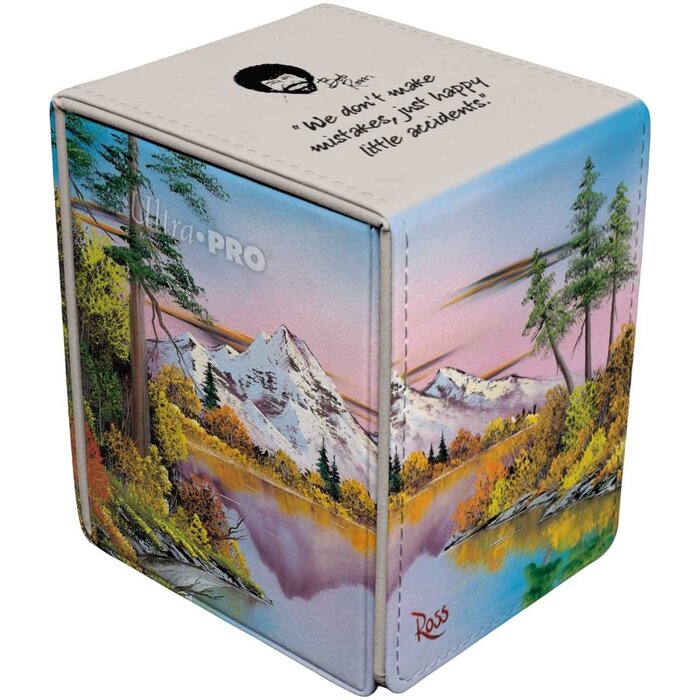 Ultra Pro Deck Box - Alcove Flip: Bob Ross - Mighty Mountain Lake