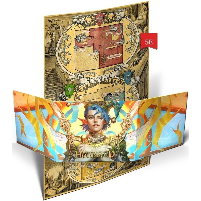 Misc RPGs Adventures in the Household RPG: Narrator Screen & Map of the House