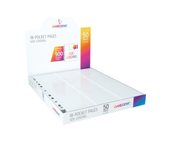 GameGenic 9-Pocket Pages - 50/pk - Sideloading - White