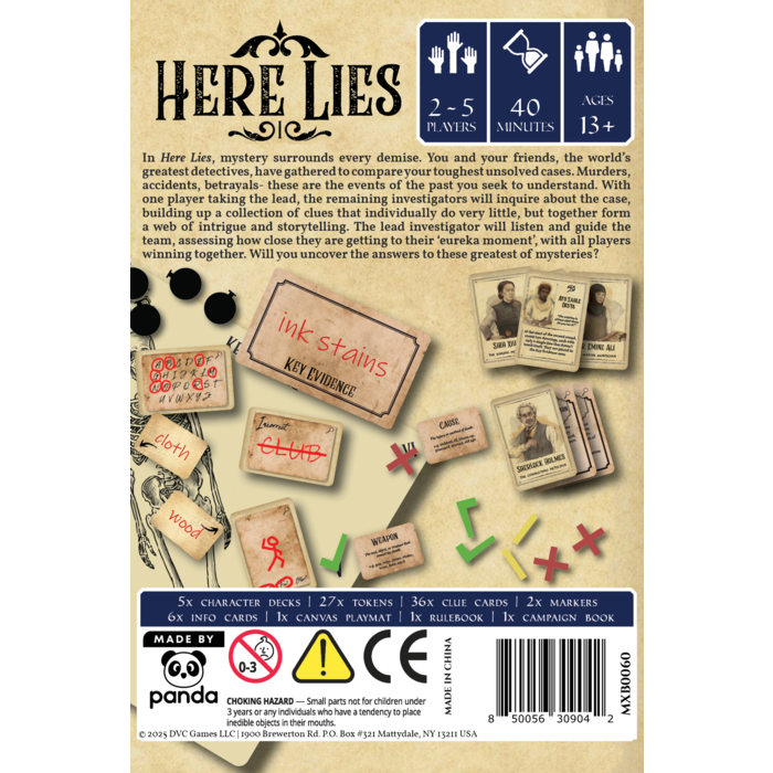 Misc Board Games Here Lies