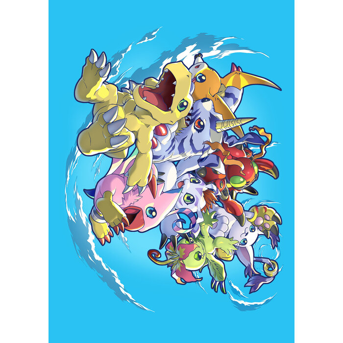 Bandai Sleeves - 66x91mm (Standard CCG) Digimon 60/pack -