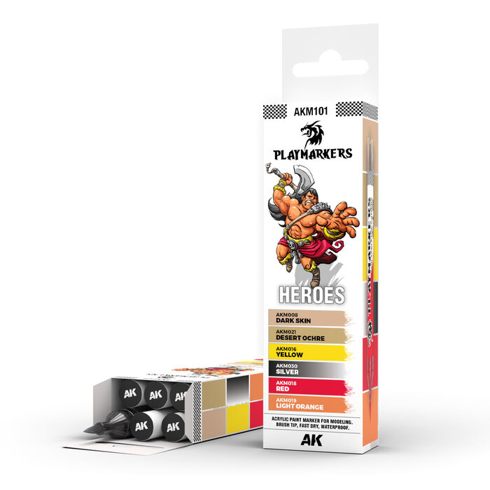 AK Interactive AK Interactive: Playmarkers Set - Heroes
