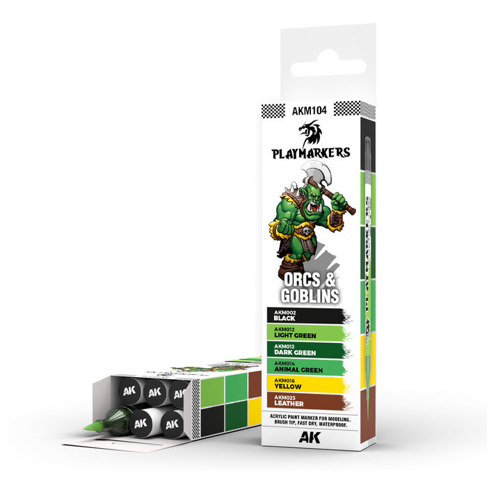 AK Interactive AK Interactive: Playmarkers Set - Orcs & Goblins