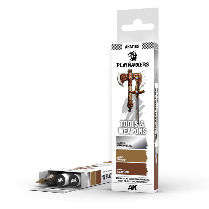 AK Interactive AK Interactive: Playmarkers Set - Tools & Weapons