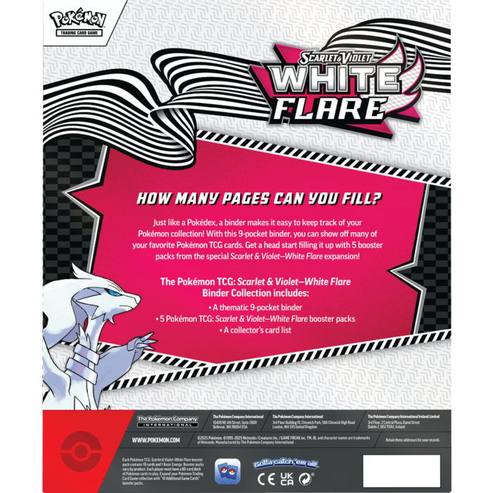The Pokemon Company International Pokemon TCG - Scarlet & Violet: White Flare Binder Collection *LIMIT 1 PER HOUSEHOLD*